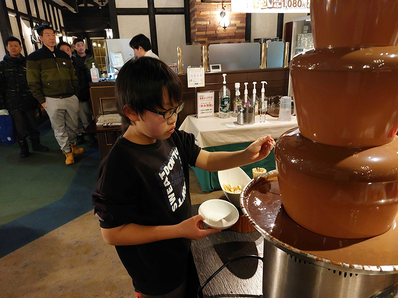 お待ちかね!ガーナファウンテン