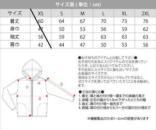 サイズ表