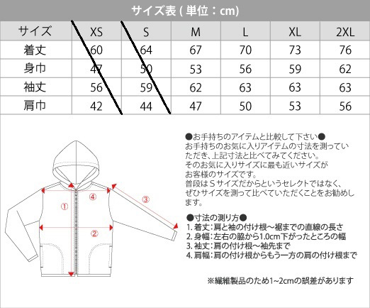 サイズ表